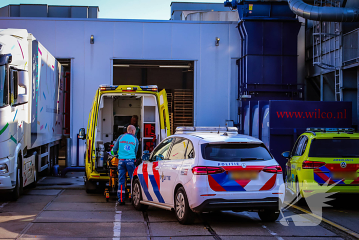 Ongeval in bedrijfspand van Drukkerij Wilco