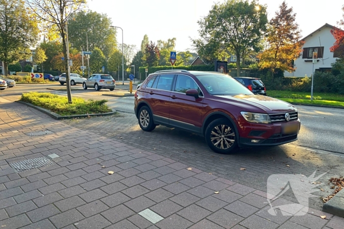 Fietser aangereden op rotonde