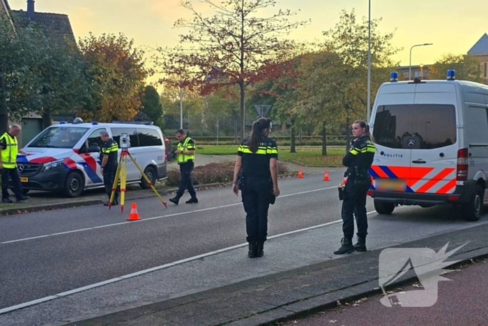 Vluchtende motorrijder komt ten val