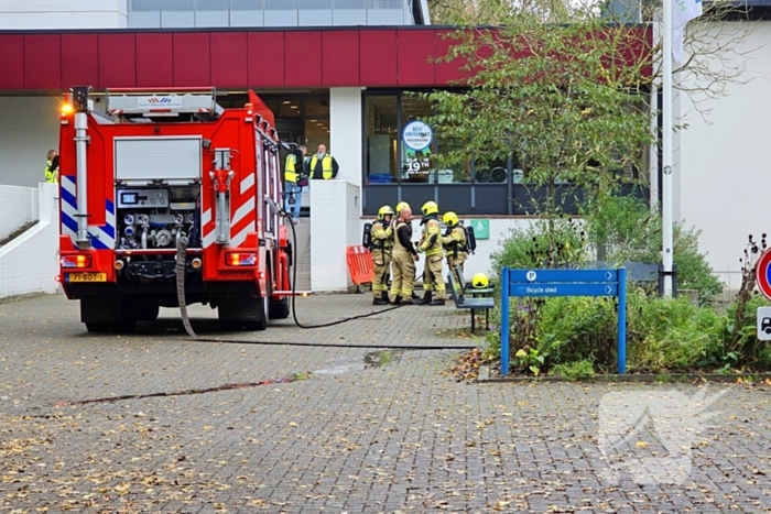 Brand in fietskelder van campusgebouw