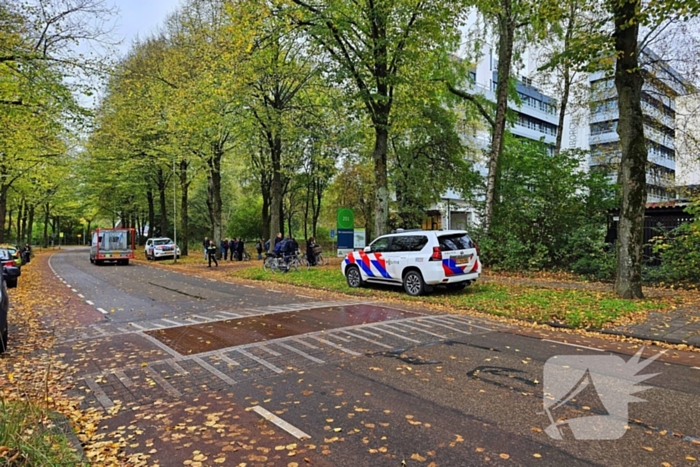 Brand in fietskelder van campusgebouw