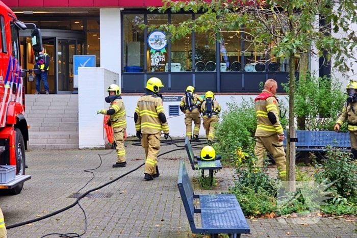 Brand in fietskelder van campusgebouw