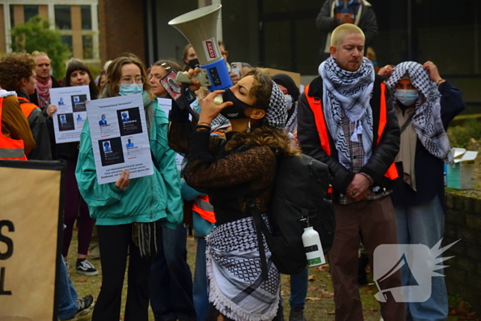 Pro Palestina demonstratie bij Nijmeegse Universiteit