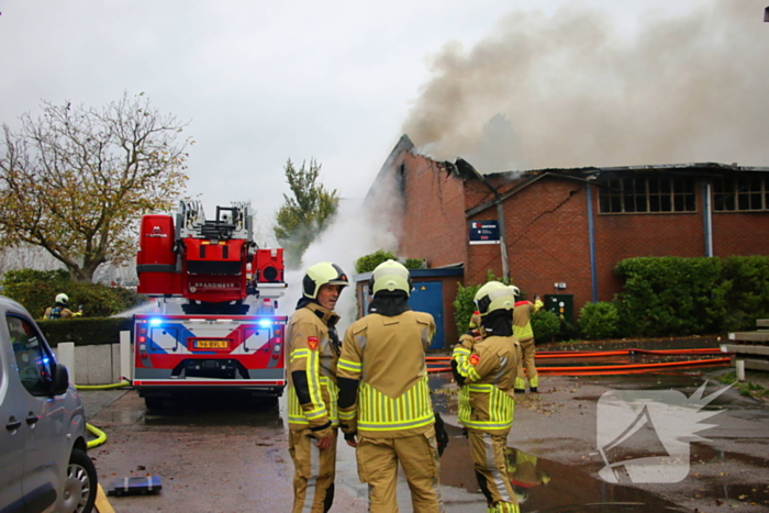 Zeer grote brand bij coatingbedrijf