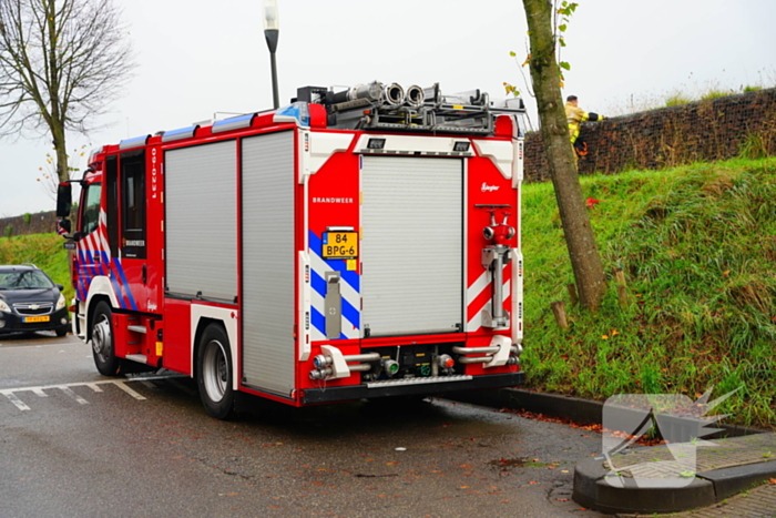 Brandweer op zoek naar vastzittend schaap