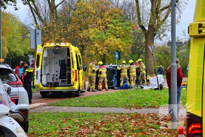 Voertuig gekanteld bij ernstig ongeval