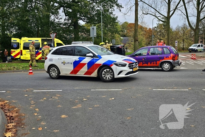 Voertuig gekanteld bij ernstig ongeval