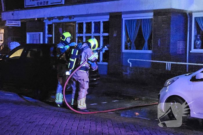 Scooter vliegt in brand tijdens rijden