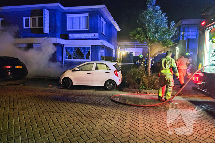 Scooter vliegt in brand tijdens rijden