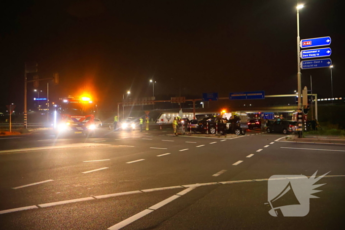 Lesauto betrokken bij frontale aanrijding op kruising