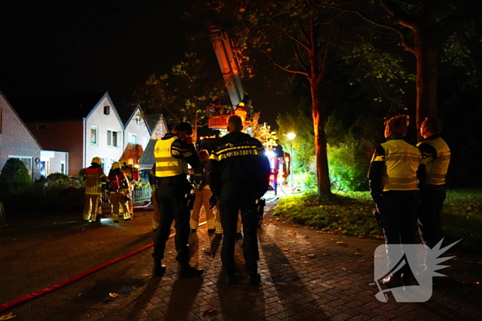 Grote brand in woning