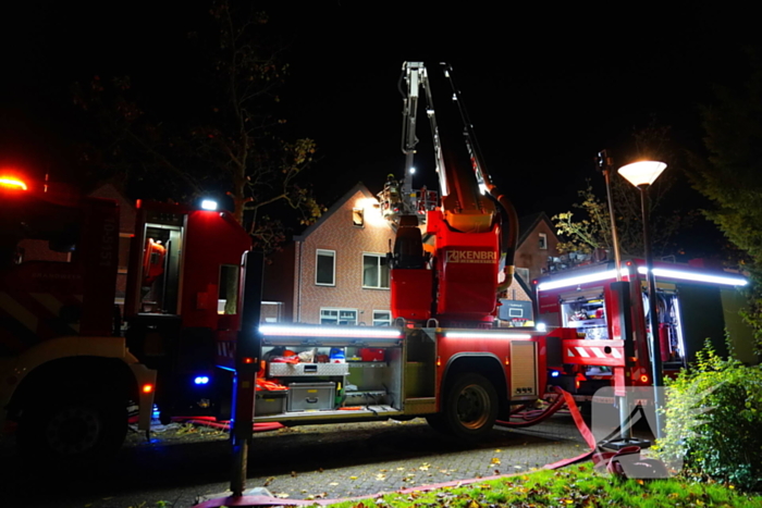 Grote brand in woning