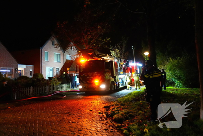 Grote brand in woning