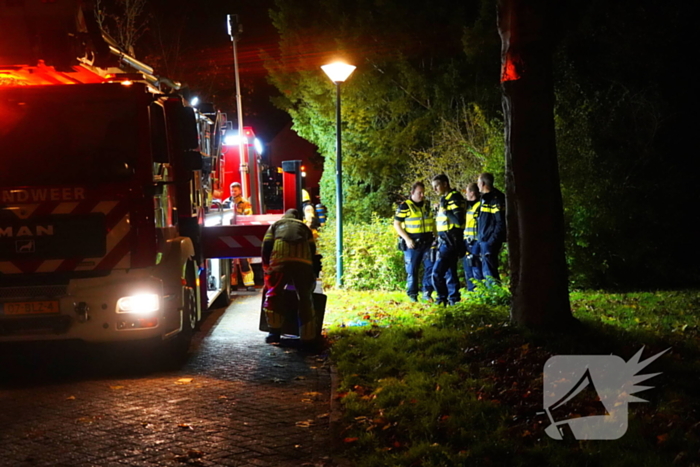 Grote brand in woning