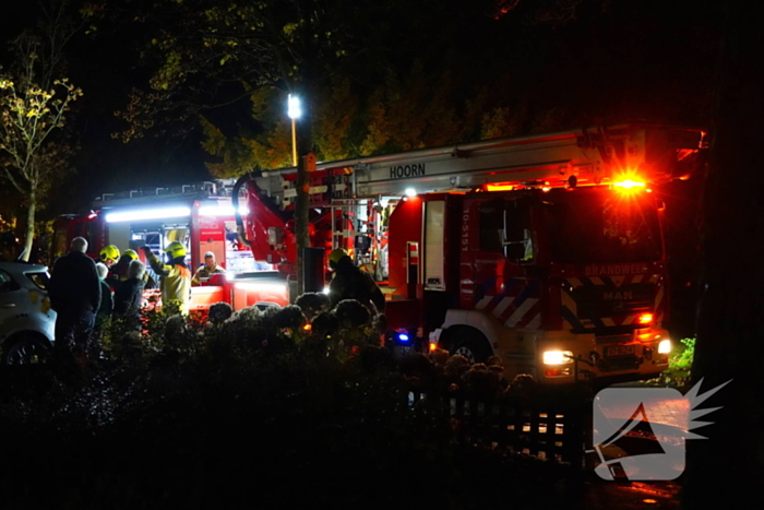 Grote brand in woning