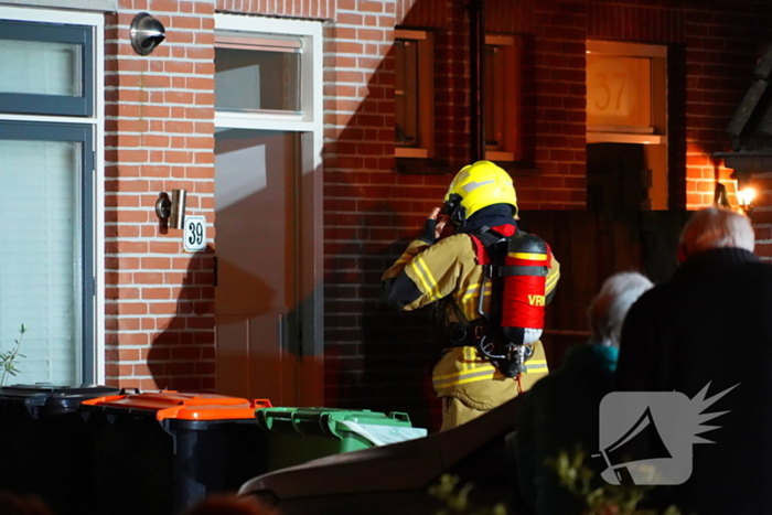 Grote brand in woning