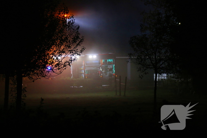 Veel rookontwikkeling bij grote brand op boerderij