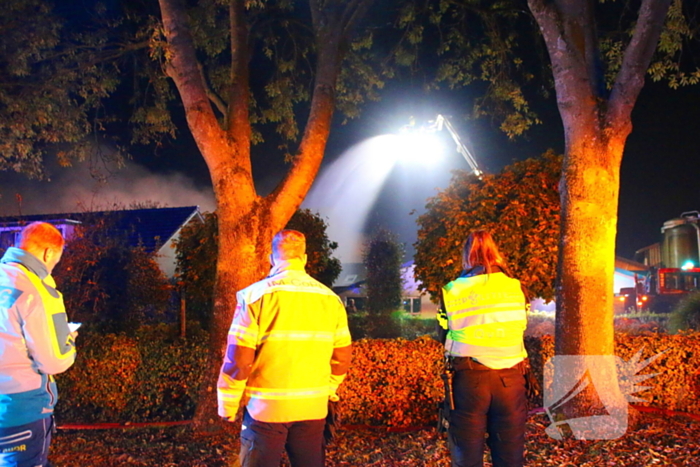 Veel rookontwikkeling bij grote brand op boerderij