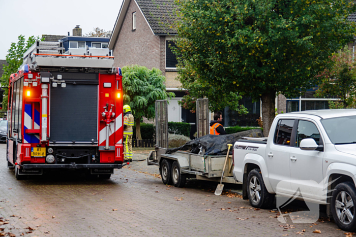 Straat afgezet door gaslekkage