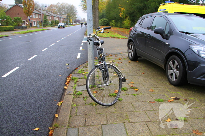 Fiets loopt slag in wiel op bij aanrijding