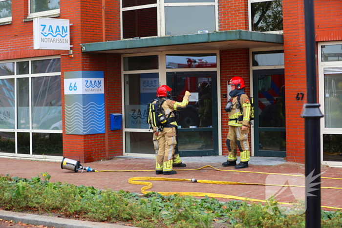 Brand tijdens werkzaamheden in bedrijfsgebouw