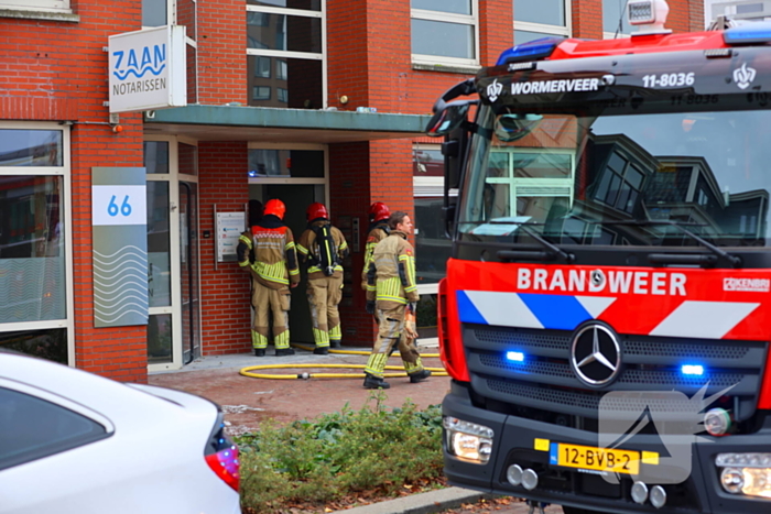 Brand tijdens werkzaamheden in bedrijfsgebouw