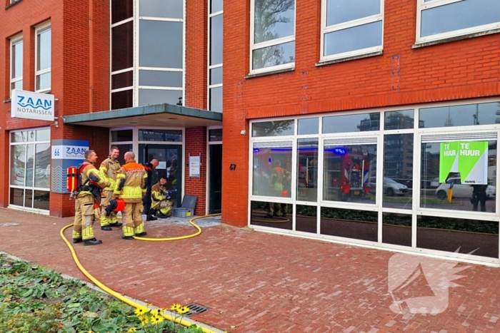 Brand tijdens werkzaamheden in bedrijfsgebouw