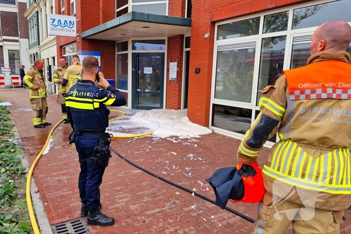 Brand tijdens werkzaamheden in bedrijfsgebouw