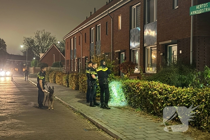 Grote politieinzet bij woonhuis na bedreiging