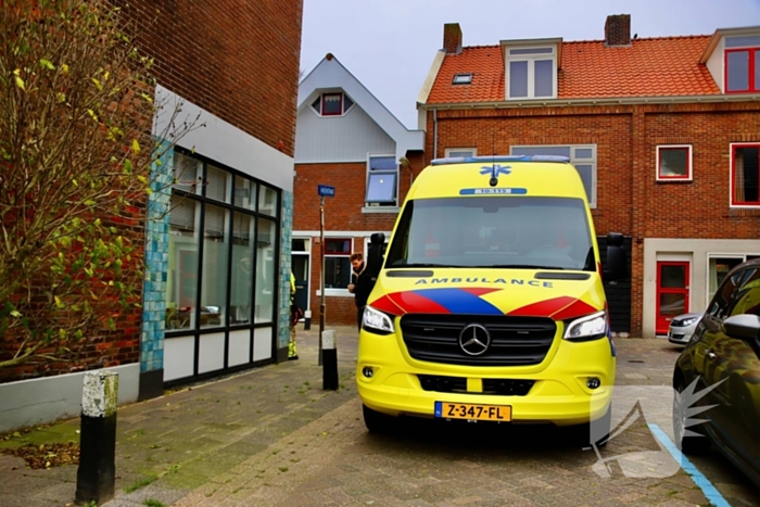 Bewoner gewond na val bij waterlekkage