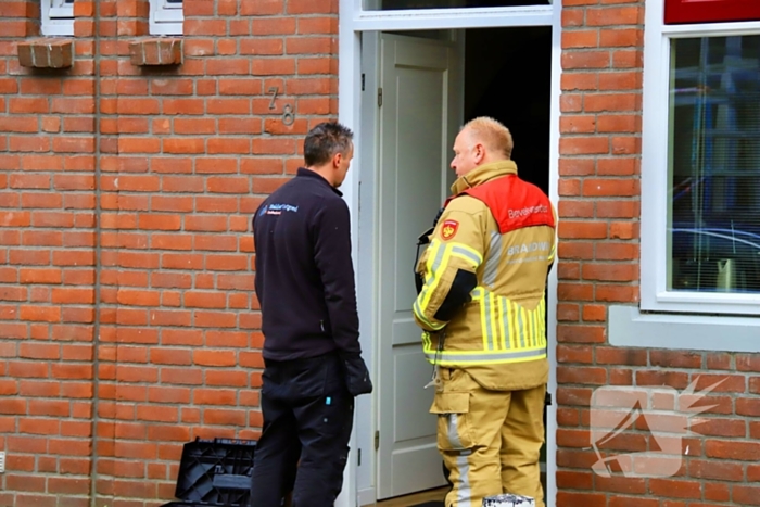 Bewoner gewond na val bij waterlekkage