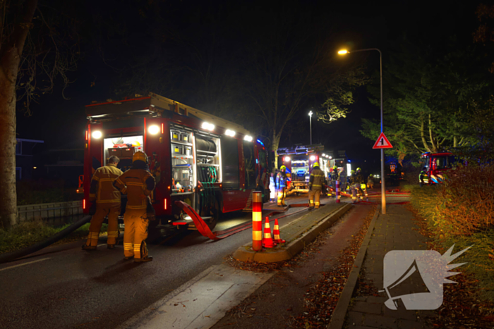 Brandweer zet drone in bij woningbrand