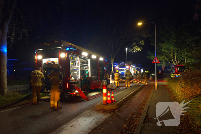 Brandweer zet drone in bij woningbrand