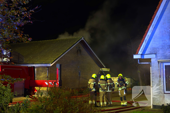 Brandweer zet drone in bij woningbrand