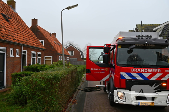 Flinke rookontwikkeling bij middelbrand in woning