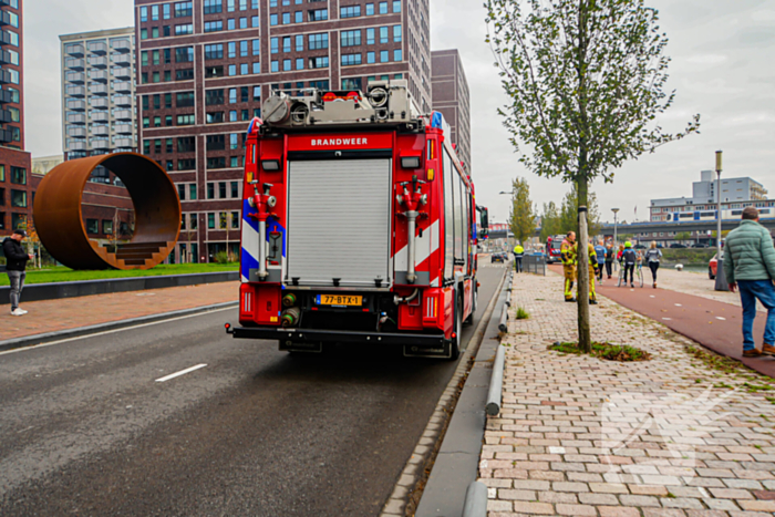 Brandende houtkachel zorgt voor melding scheepsbrand