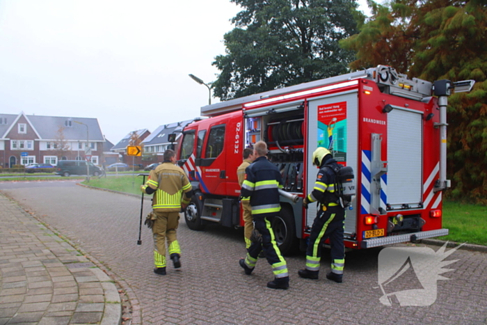 Veel rookontwikkeling bij brand in ondergrondse container