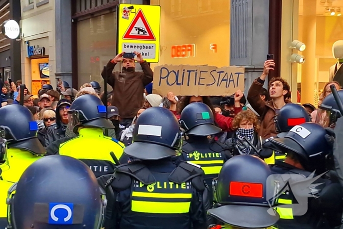 Politie grijpt in bij verboden demonstratie