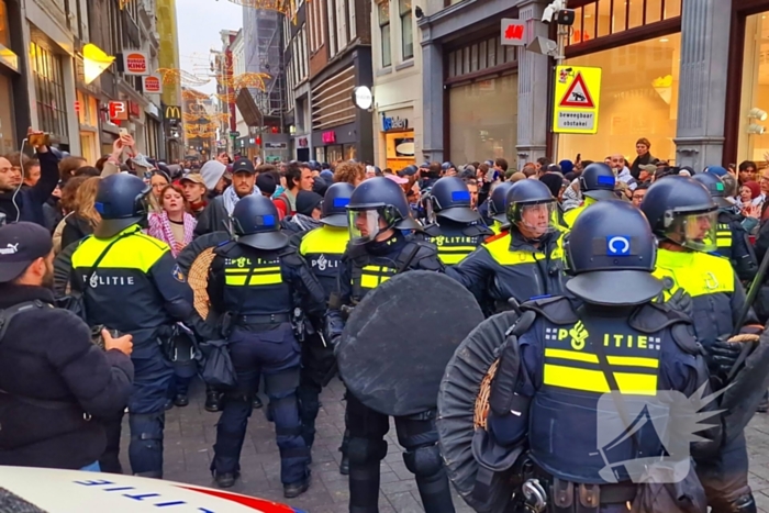 Politie grijpt in bij verboden demonstratie