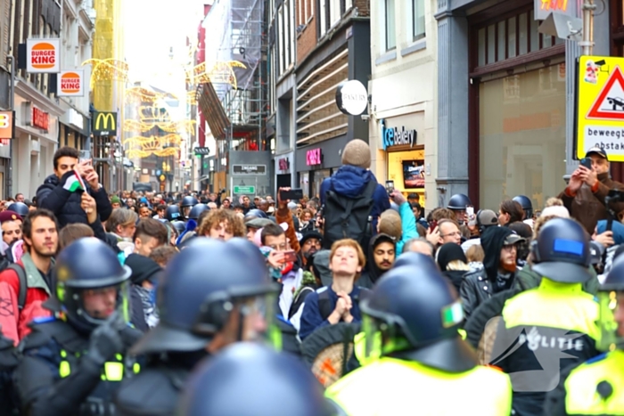 Politie grijpt in bij verboden demonstratie