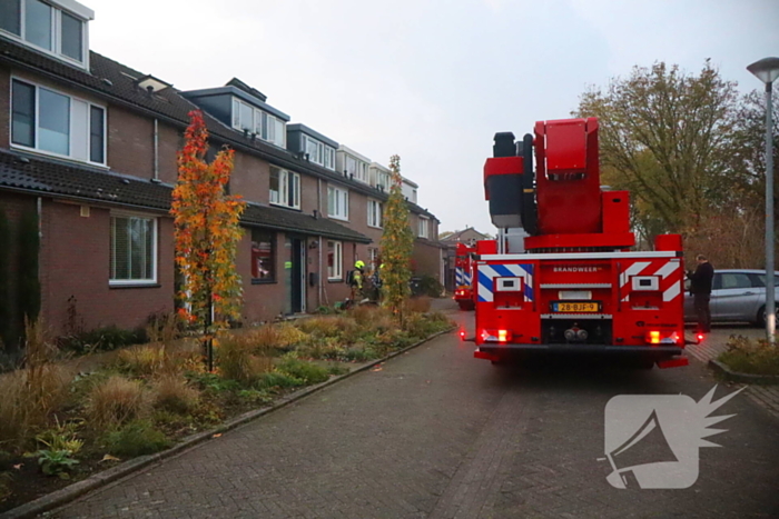 Brand op zolder snel onder controle