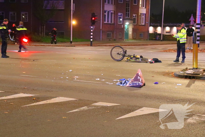 Fietser geschept door automobilist