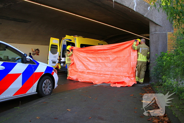 Fietser aangereden door veegwagen