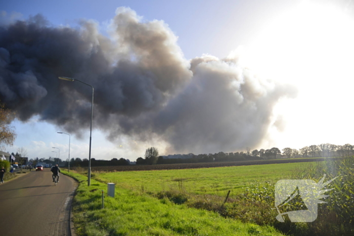 Hulpdiensten groots ingezet voor brand