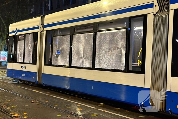 Tram in brand gestoken bij rellen