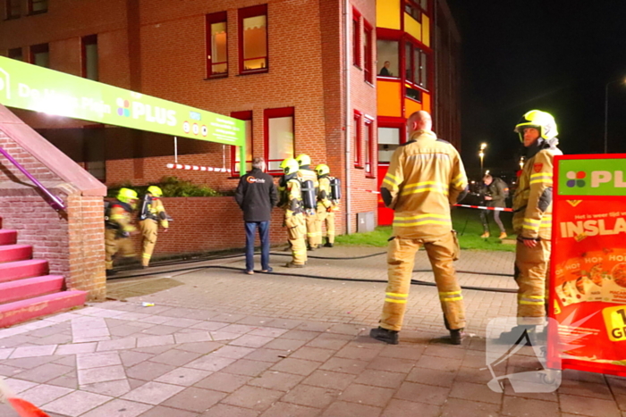 Brandweer groots ingezet voor brand in parkeergarage