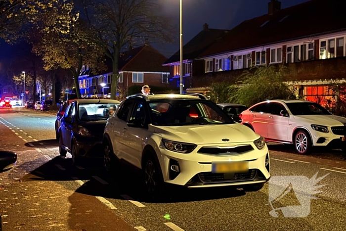 Kop-staart botsing met drie voertuigen zorgt voor verkeershinder