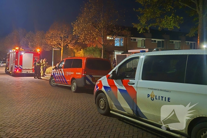 Brandweer verricht metingen bij gaslekkage