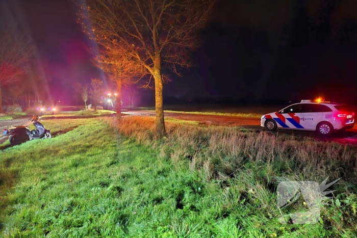 Modderige weg leidt tot ongeval voor scooterrijder