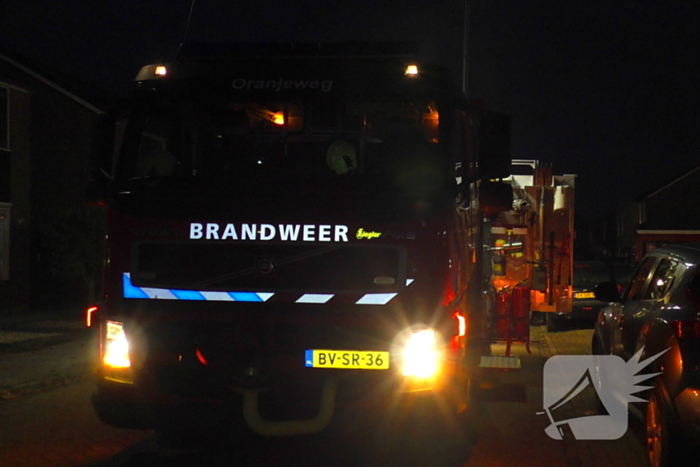 Brandweer heeft moeite om brand te blussen